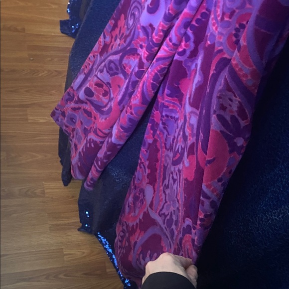 Women's Vintage Paisley Wide Leg Jumpsuit - Picture 7 of 8